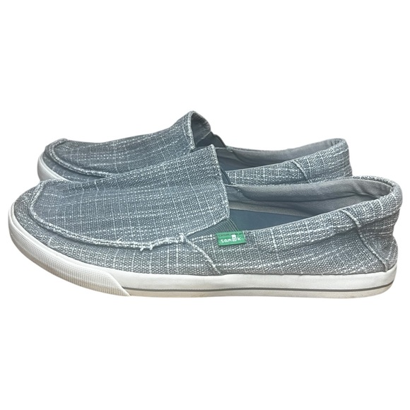 NWOT Sanuk Men's Rounder Hobo Gray Loafers Shoes  Size 8.5 - Picture 1 of 9